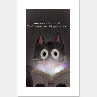Your story isn’t over yet, cat art, spirt animal Posters and Art